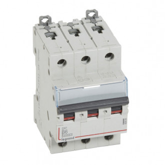 Автоматический выключатель DX3 - 16 кА 3П 6A тип B
