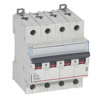 Автоматический выключатель DX3 - 16 кА 4П 10A тип B