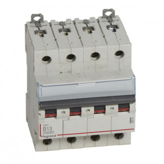 Автоматический выключатель DX3 - 16 кА 4П 13A тип B