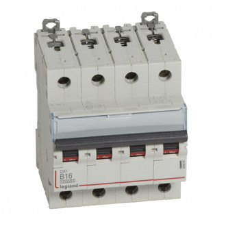 Автоматический выключатель DX3 - 16 кА 4П 16A тип B