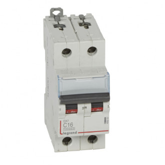 Автоматический выключатель DX3 - 16 кА 2П 16A тип C