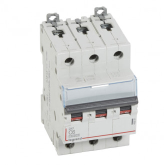 Автоматический выключатель DX3 - 16 кА 3П 6A тип C