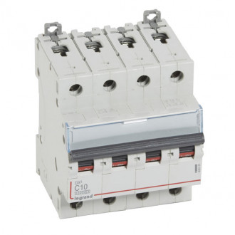 Автоматический выключатель DX3 - 16 кА 4П 10A тип C