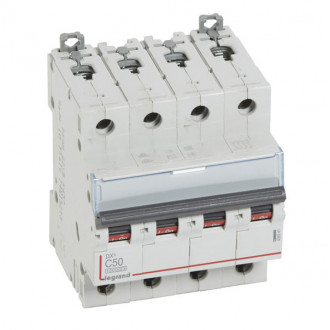 Автоматический выключатель DX3 - 16 кА 4П 50A тип C
