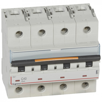 Автоматический выключатель DX3 - 25 кА 4П 40А тип C