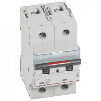 Автоматический выключатель DX3 - 36 кА 2П 50 А тип C