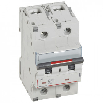 Автоматический выключатель DX3 - 36 кА 2П 80 А тип C