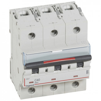 Автоматический выключатель DX3 - 36 кА 3П 40 А тип C