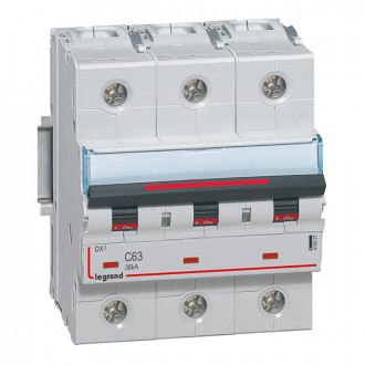 Автоматический выключатель DX3 - 36 кА 3П 63 А тип C