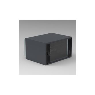 Шкаф настенный 19" - 21U - 600x625x1009 мм - стеклянная дверь