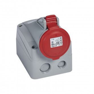Розетка накладная - P17 Tempra Pro - IP 44 - 380/415 В~ - 32 A - 2К+З