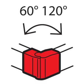 Внешний изменяемый  угол - от 60° до 120° - для кабель-каналов Metra 130x50