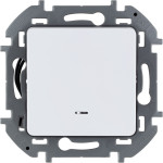 Выключатель с подсветкой/индикацией белый, Inspiria , Legrand (IEK) 6736101