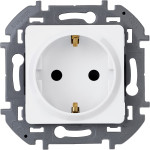 Розетка с заземлением белый, Inspiria, Legrand (IEK) 6737201