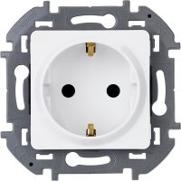 Розетка с заземлением белый, Inspiria, Legrand (IEK) 6737201