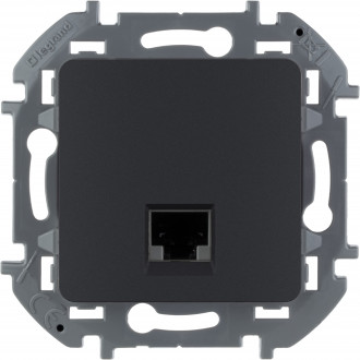 Розетка RJ 45 - категория 6 - UTP - INSPIRIA - антрацит