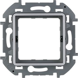 Адаптер алюминий, Inspiria для 2-модульных механизмов Mosaic, Legrand (IEK) 6739021