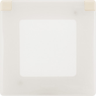 Рамка с защитной крышкой IP44 IK07 слоновая кость, Inspiria