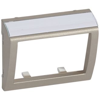 Лицевая панель  для интернет розетки RJ-45 STP цвета титан, Galea Life