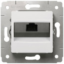 Розетка интернет RJ-45 белая, Cariva
