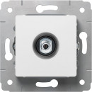 Розетка TV тип F звезда 1.5 дБ белая, Cariva (комплект 10 шт.)