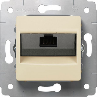 Розетка интернет RJ-45 слоновая кость, Cariva