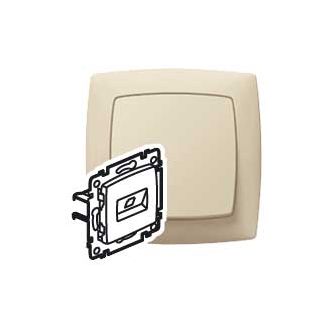SUNO RJ45 STP Cat. 6 2в слоновая кость
