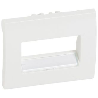 Лицевая панель для интернет розетки RJ-45 1 или 2 выходабелая, Galea Life