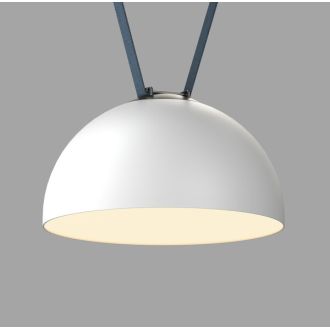 DK5563-WH+BK Cветильник для трека-ремня Belty, серия Flow со светодиодом, D300*H171мм, 48V DC, 28W, RA90, 120°, 3000K, IP20, белый с черным, алюминий