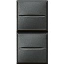 Axolute Кнопка двойная 1Р (NO) + 1Р (NO) 10 А 250 В~, цвет антрацит (комплект 10 шт.)