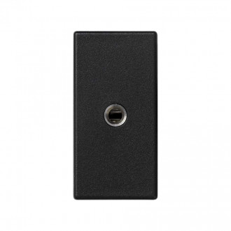 Разъем Mini-Jack 3,5 mm мама модуль K45 узкий цвета графит Simon K45