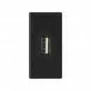 Разъем USB 2.0 Тип А мама модуль K45 узкий цвета графит Simon K45