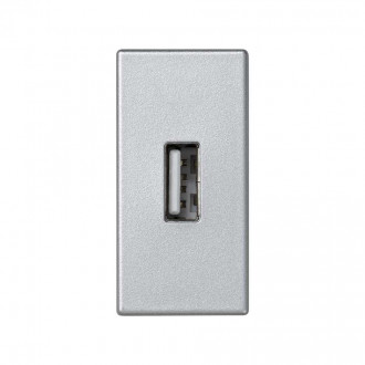 Разъем USB 2.0 Тип А мама модуль K45 узкий цвета алюминий Simon K45