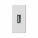 Разъем USB 2.0 Тип А мама модуль K45 узкий белого цвета Simon K45