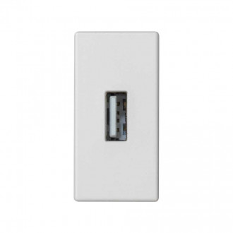 Разъем USB 2.0 Тип А мама модуль K45 узкий белого цвета Simon K45