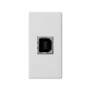 Разъем USB 2.0 Тип В мама модуль K45 узкий белого цвета Simon K45