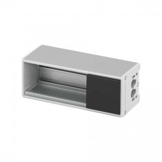 Офиблок Compact из алюминия на 2 механизма K45 цвета графит Simon K45