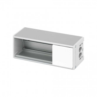 Офиблок Compact из алюминия на 2 механизма K45 белого цвета Simon K45