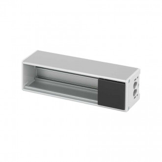 Офиблок Compact из алюминия на 3 механизма K45 цвета графит Simon K45