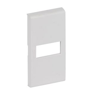 Livinglight Клавиша Axial с 1 отверстием для вставки символа, размер 1 модуль, цвет белый (комплект 10 шт.)