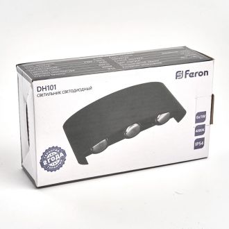 Светильник уличный светодиодный Feron DH101, 6*1W, 450Lm, 4000K, черный, 06310