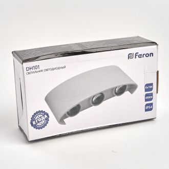 Светильник уличный светодиодный Feron DH101, 6*1W, 450Lm, 4000K, белый, 06311