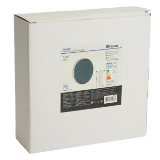 Светильник уличный светодиодный Feron DH105, 12W, 600Lm, 4000K, черный, 06319
