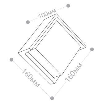 Светильник уличный светодиодный Feron DH108, 12W, 720Lm, 4000K, черный, 06350