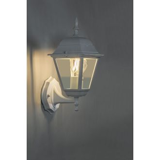Светильник садово-парковый Feron 4101/PL4101 четырехгранный на стену вверх 60W E27 230V, белый, 11013