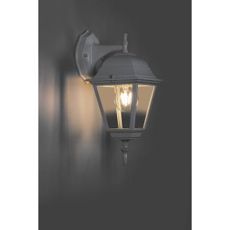 Светильник садово-парковый Feron 4102/PL4102 четырехгранный на стену вниз 60W E27 230V, белый, 11015