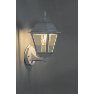 Светильник садово-парковый Feron 4201/PL4201 четырехгранный на стену вверх 100W E27 230V, белый, 11023
