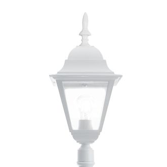 Светильник садово-парковый Feron 4210/PL4210 столб 100W E27 230V, белый, 11033