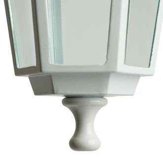 Светильник садово-парковый Feron 6102/PL6102 шестигранный на стену вниз 60W E27 230V, белый, 11053