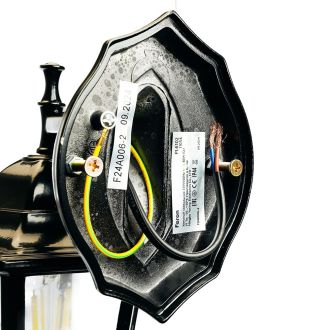 Светильник садово-парковый Feron 6102/PL6102 шестигранный на стену вниз 60W E27 230V, черный, 11054